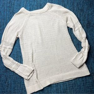Tommy Bahamas Open Knit Sweater in Light Cream
